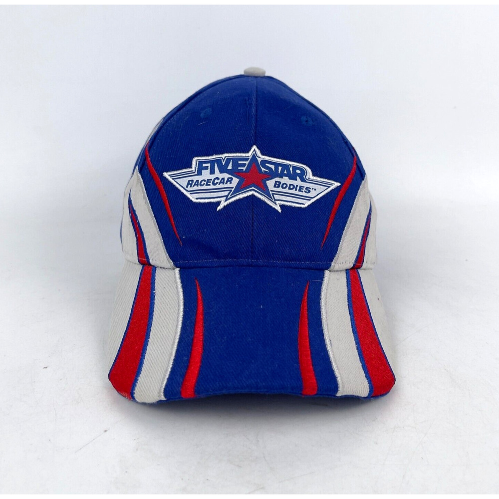 Five‎ Star Racecar Bodies Baseball Cap Mens Blue Cotton Embroidered Adjustable
